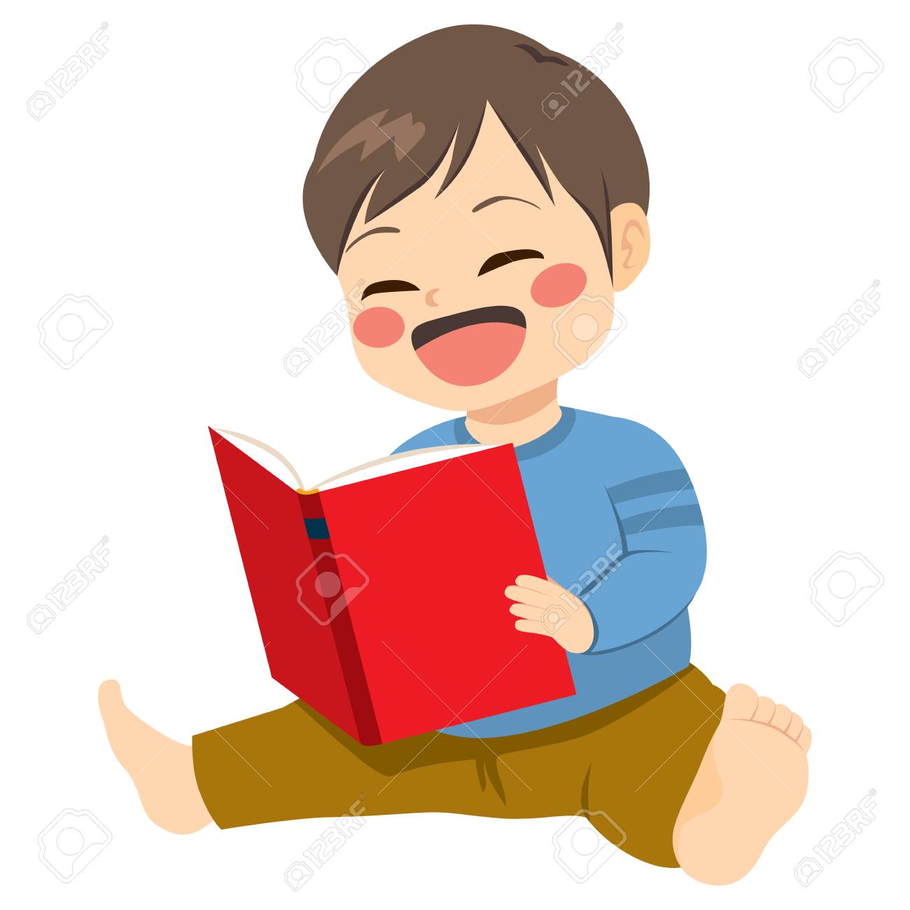 baby reading book