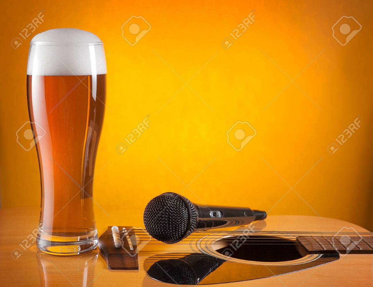 glass of beer and