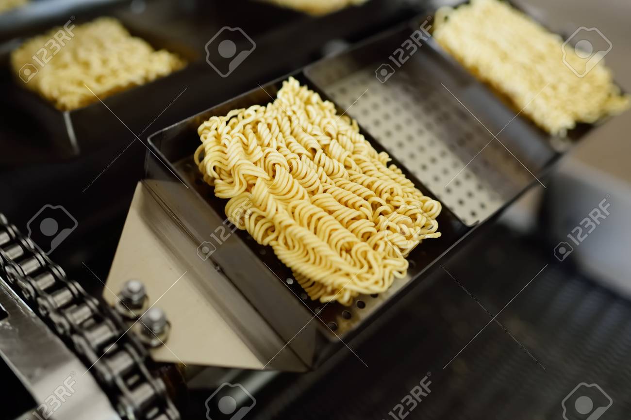 Factory For The Production Of Instant Noodles Fast Food Vermicelli Pasta Noodles Stock Photo Picture And Royalty Free Image Image 89763287