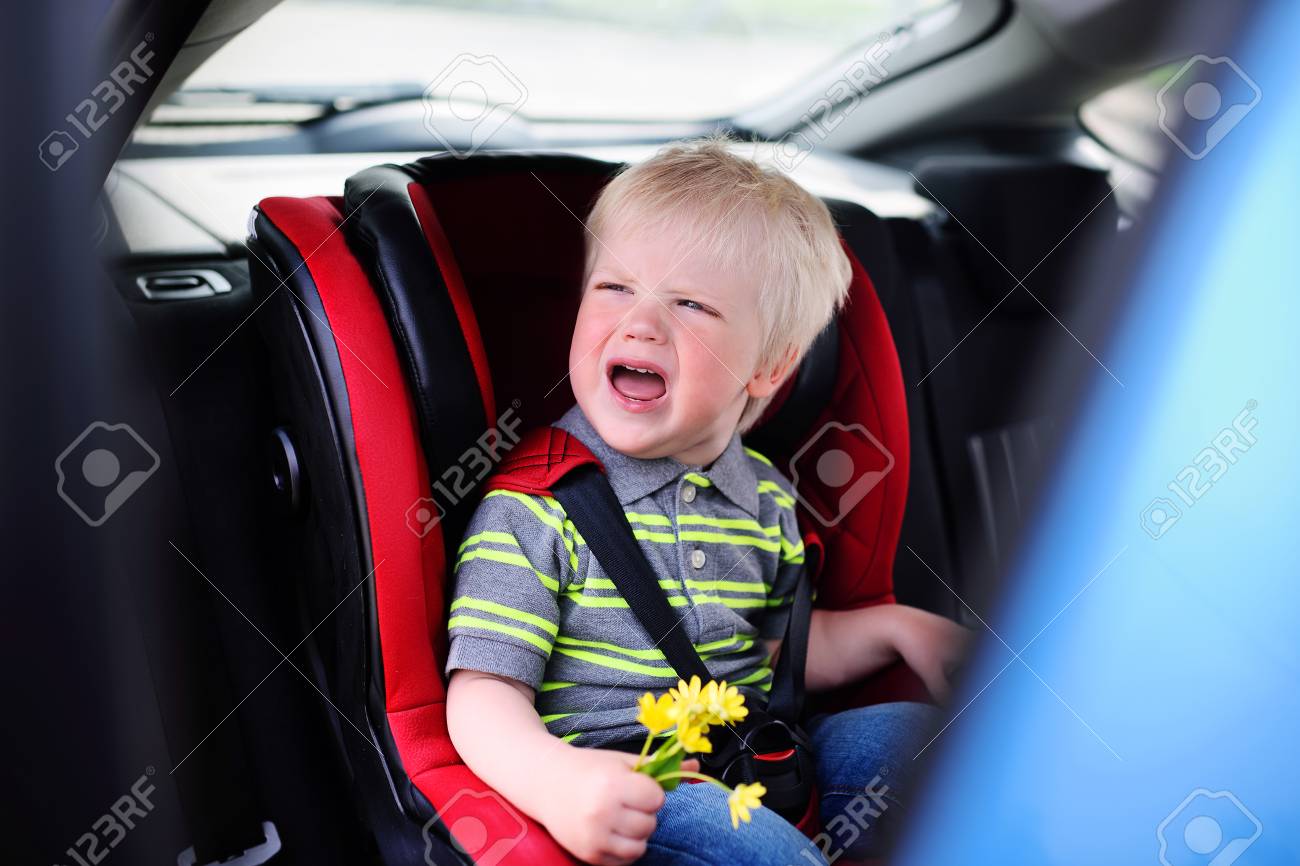 baby cries in car seat