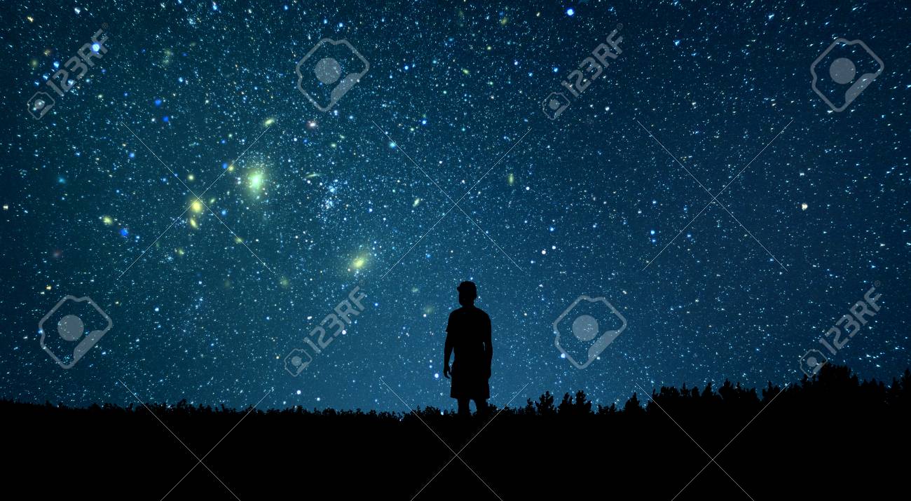 man looking at the