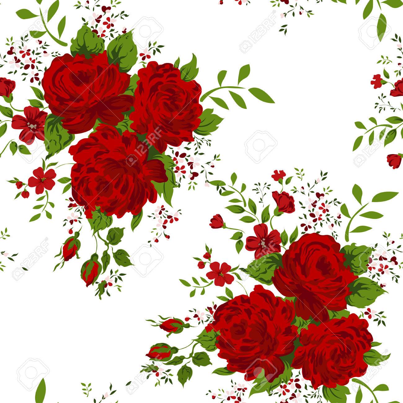 red floral