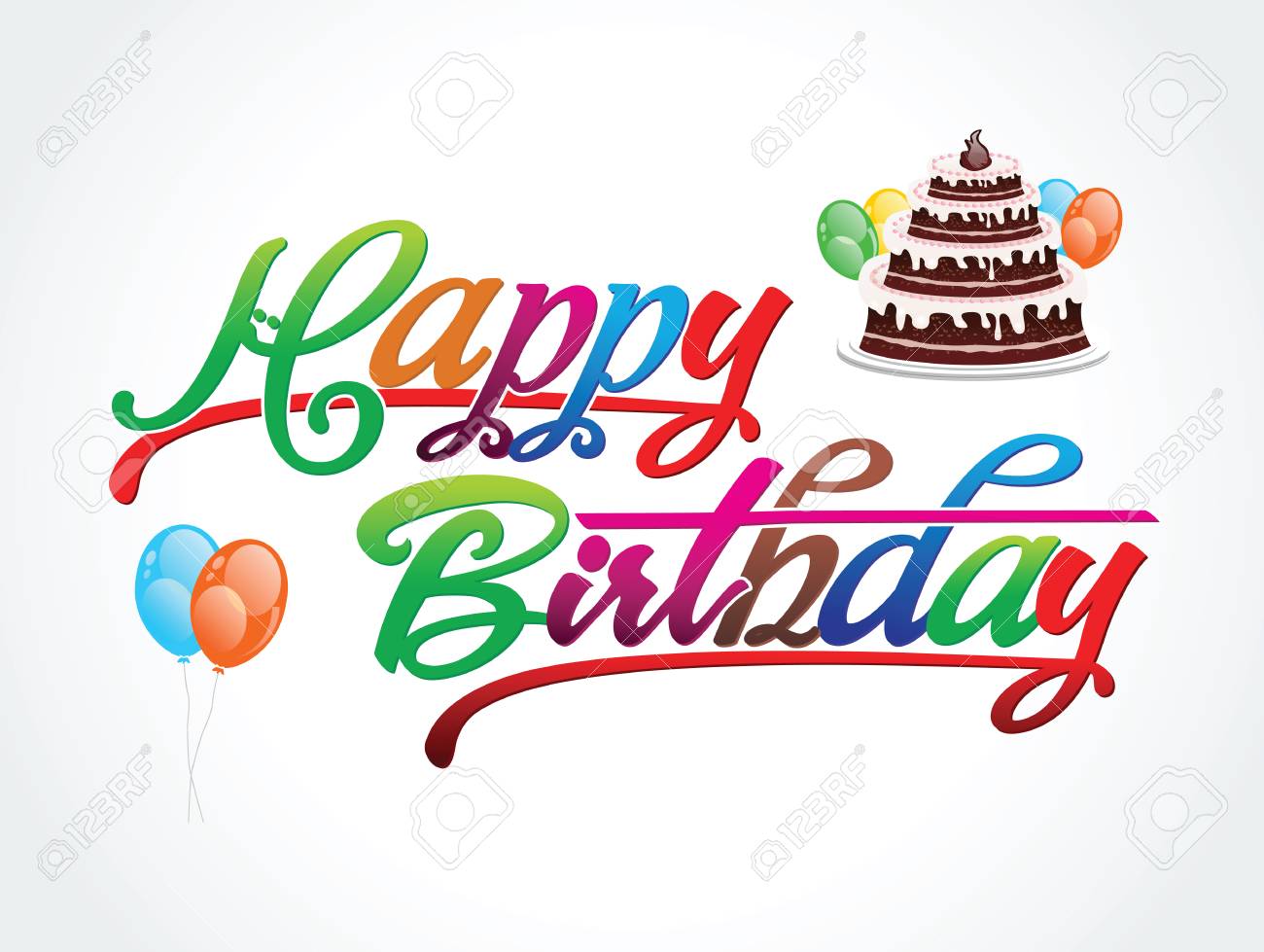 Resume Colore Colore Joyeux Anniversaire Texte Vector Illustration Clip Art Libres De Droits Vecteurs Et Illustration Image