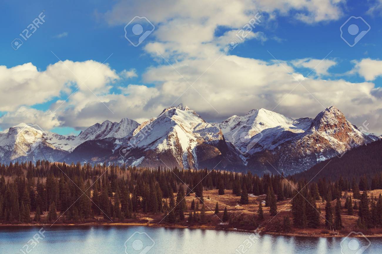 Mountain Landscape In Colorado Rocky Mountains Colorado United States Stock Photo Picture And Royalty Free Image Image 80888530
