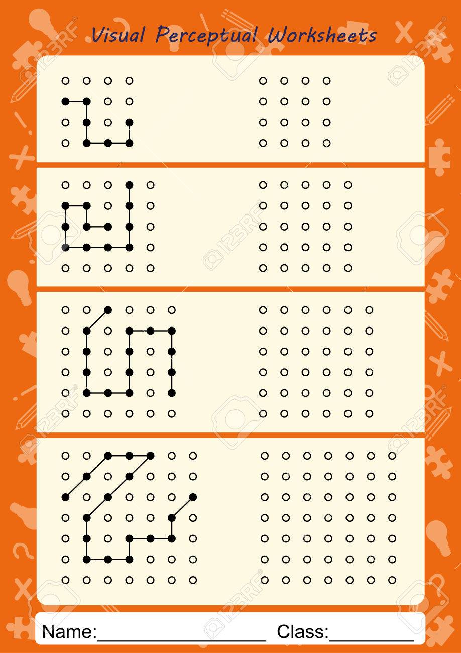 worksheet Visual Perceptual Worksheets visual perceptual worksheets follow the path copy pattern stock photo 78524100