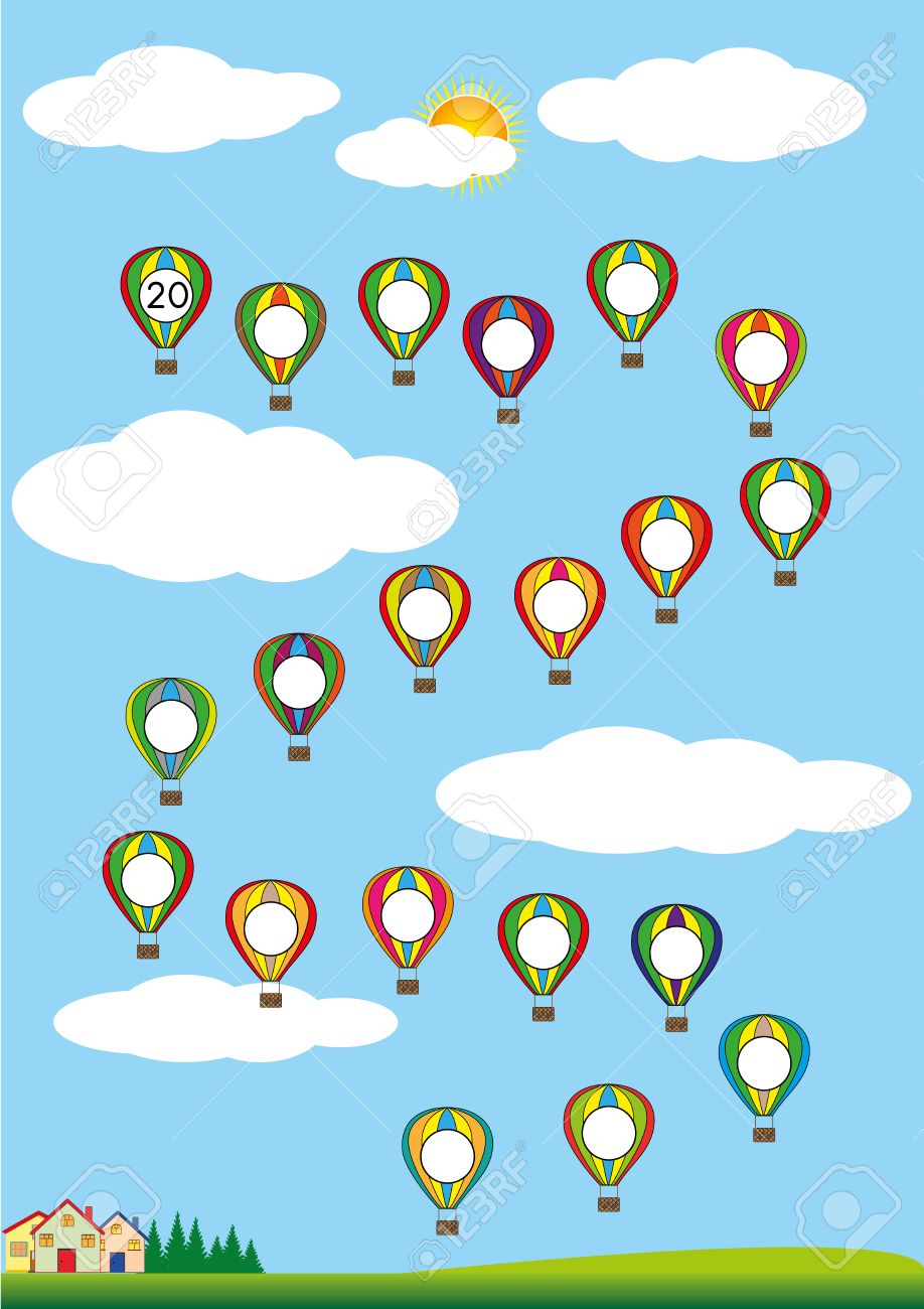 counting backwards by 1 to 20 exercises worksheet for kids royalty free cliparts vectors and stock illustration image 88845350