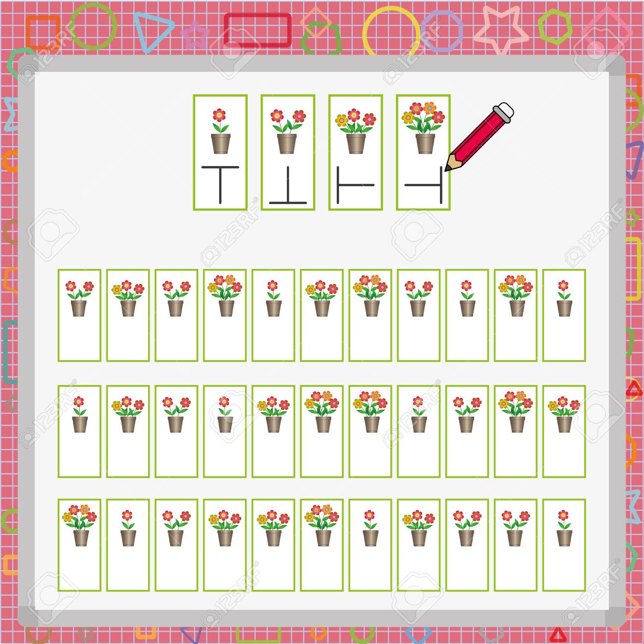 visual perception game perception game for kids attention development worksheet for students royalty free svg cliparts vectors and stock illustration image 115213976