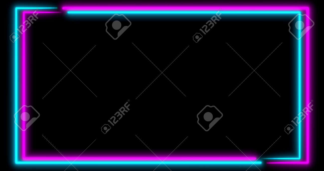 Neon background with LED frame screens. Fluorescent abstract blue, purple spectrum color. Ultraviolet lights . Virtual reality future design 3d render. 3D illustration - 165178018 Neon background with LED frame screens. Fluorescent abstract blue, purple spectrum color. Ultraviolet lights . Virtual reality future design 3d render. 3D illustration - 165178018