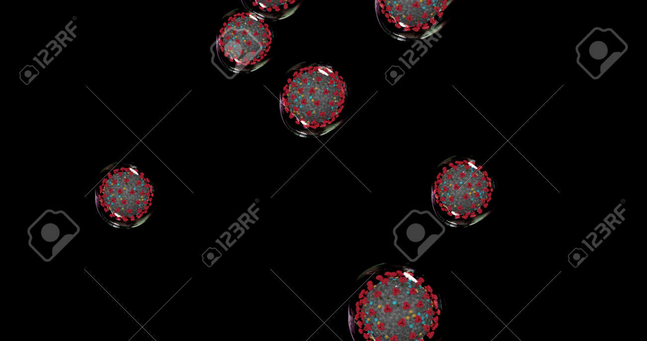 Coronavirus cells. Small droplets with Covid-19 spread pathogens. Animation group of viruses that cause respiratory infections. 3D rendering 3D illustration - 165178075 Coronavirus cells. Small droplets with Covid-19 spread pathogens. Animation group of viruses that cause respiratory infections. 3D rendering 3D illustration - 165178075