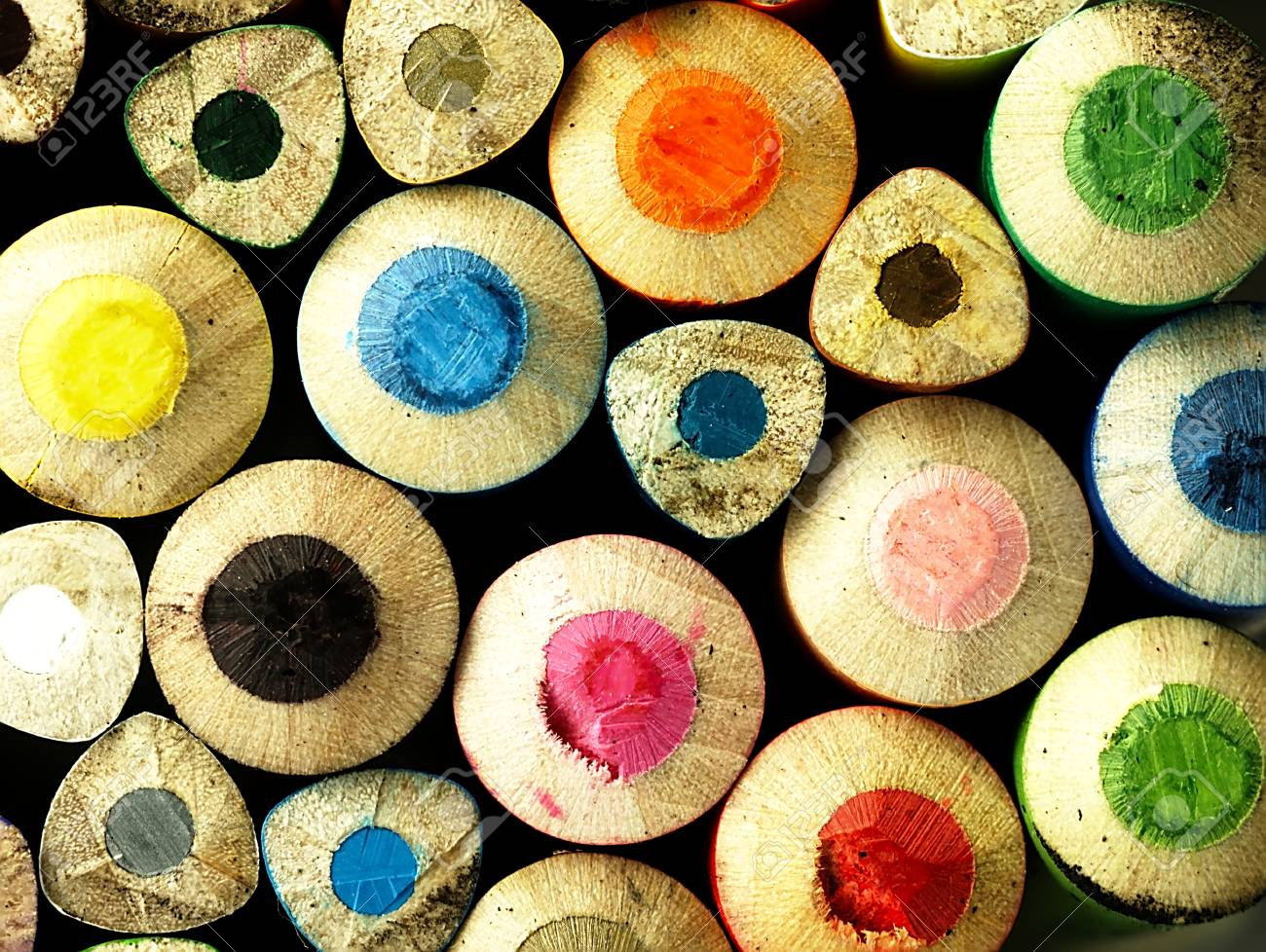 Wooden Crayons. The Visible Spectrum Of Colors. Arranged In A ... Wooden Crayons. The Visible Spectrum Of Colors. Arranged In A ...