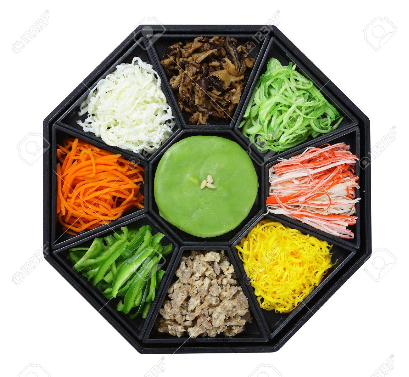 Korean cuisine set isolate on white background - 21688377 Korean cuisine set isolate on white background - 21688377