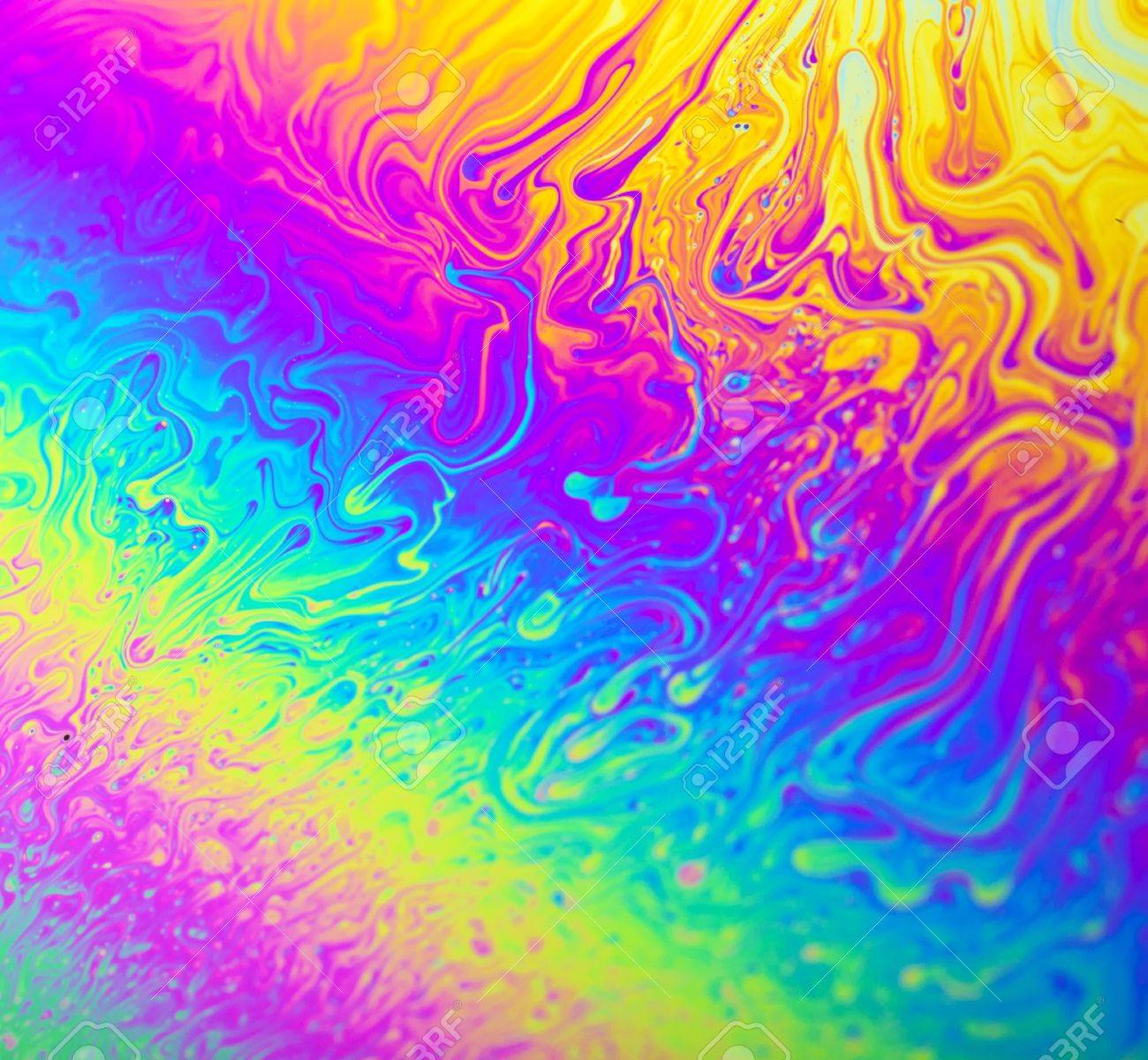 Rainbow colors created by soap, bubble, or oil makes can use background - 21017827 Rainbow colors created by soap, bubble, or oil makes can use background - 21017827