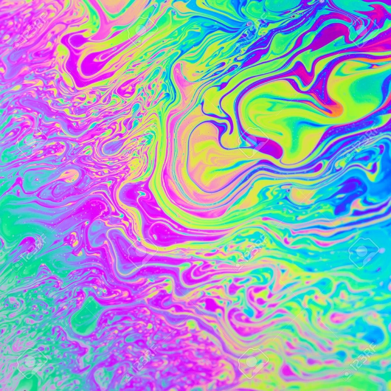 Rainbow colors created by soap, bubble, or oil makes can use background - 21017828 Rainbow colors created by soap, bubble, or oil makes can use background - 21017828