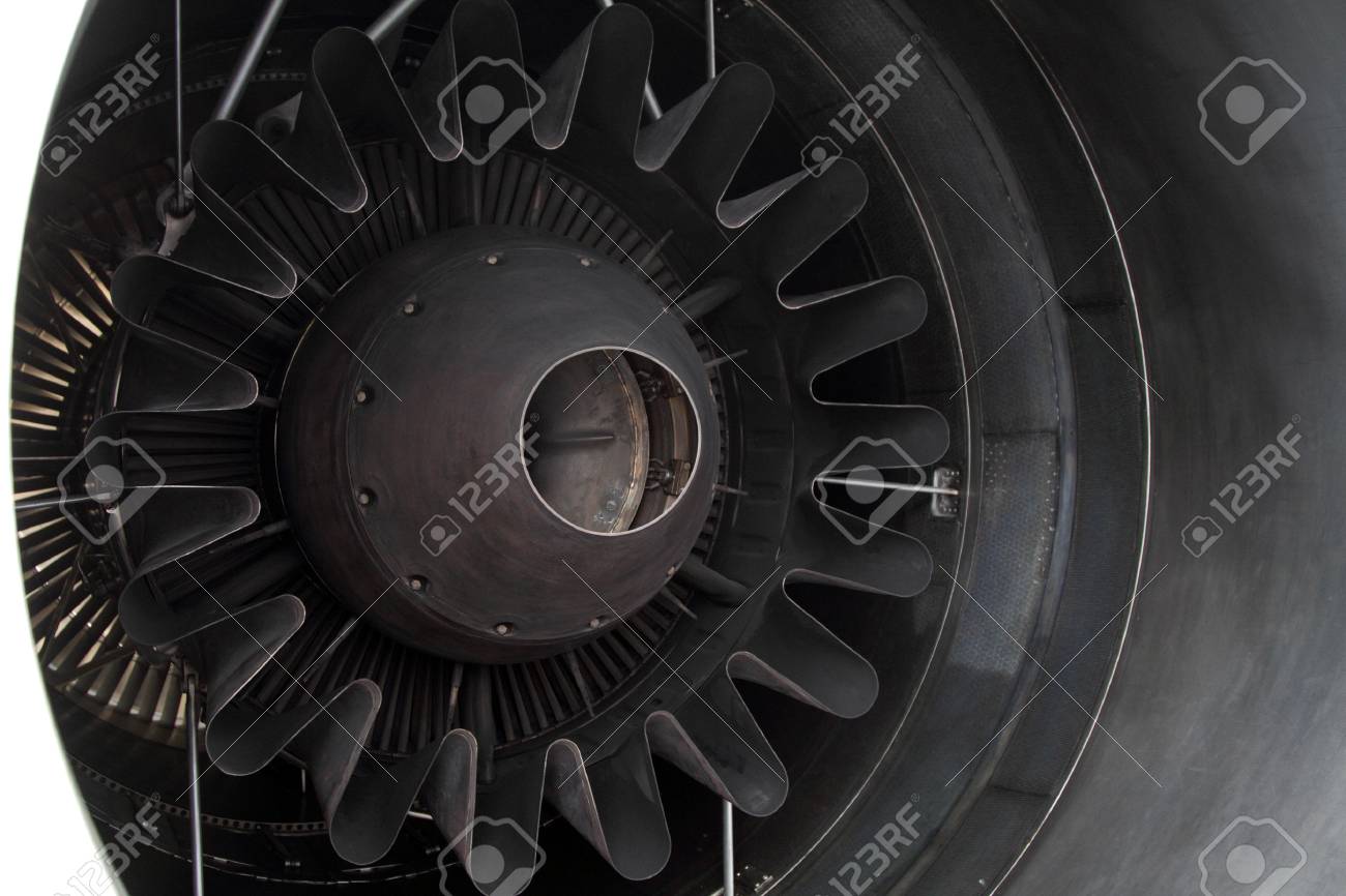 the exhaust nozzle of modern jet aircraft engine jet exhaust