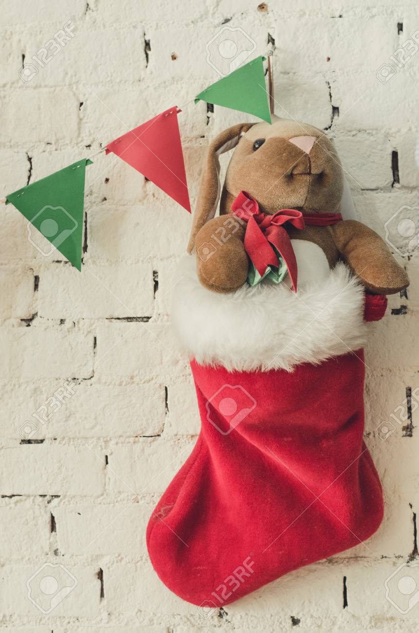 toy filled christmas stockings