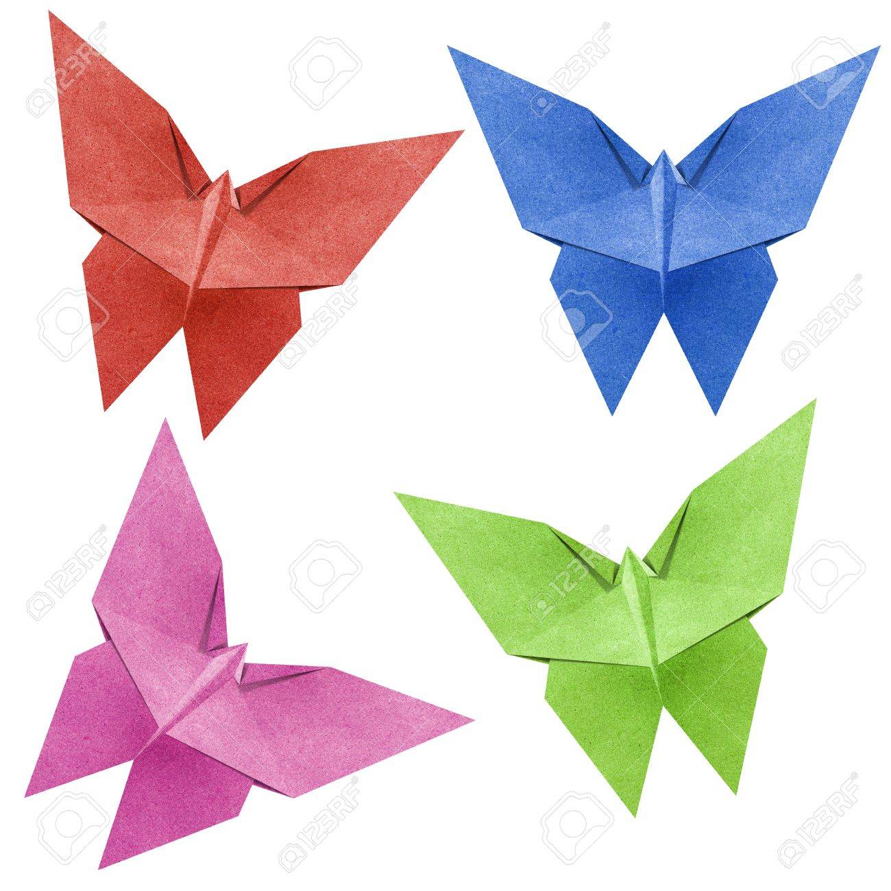 Origami Butterfly Made From Recycle Paper