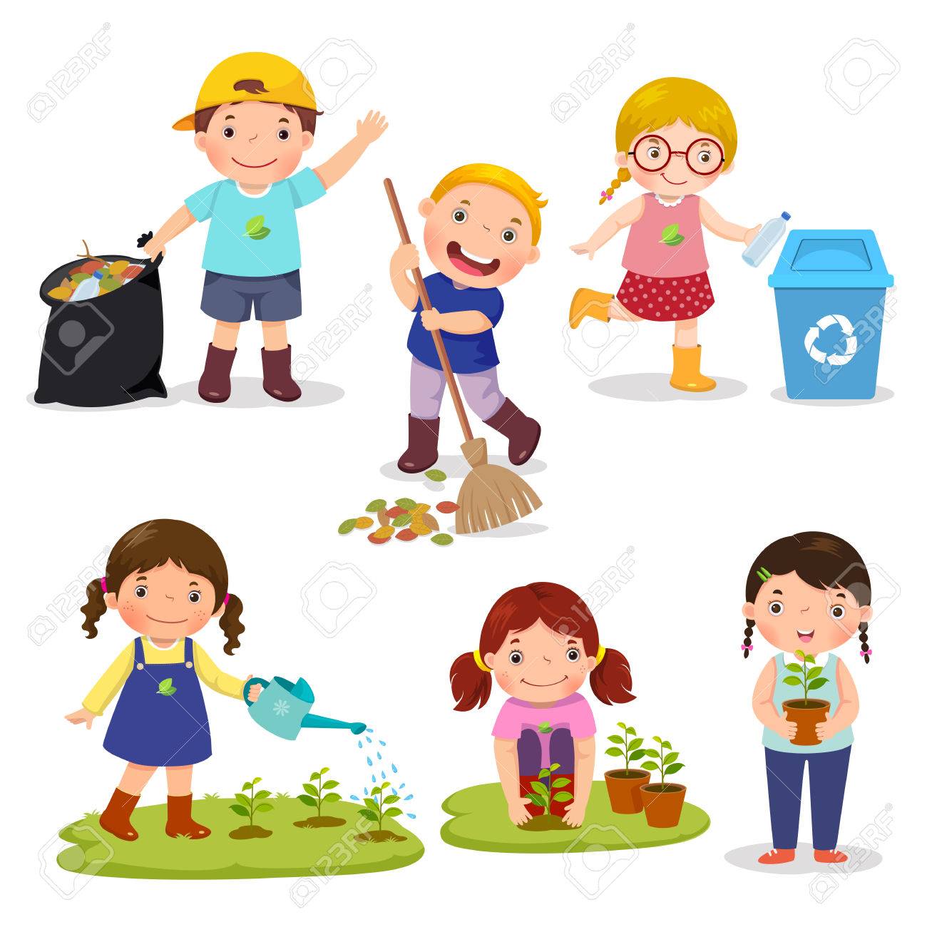 かわいい子供たちのボランティアのセットです 地球を救います 廃棄物のリサイクルします 女の子を植え 若い木に水をまきます 子供 のゴミやリサイクルのための廃プラスチックを収集します のイラスト素材 ベクタ Image かわいい子供たちのボランティアのセットです 地球を救います 廃棄物のリサイクルします 女の子を植え 若い木に水をまきます 子供 のゴミやリサイクルのための廃プラスチックを収集します のイラスト素材 ベクタ Image