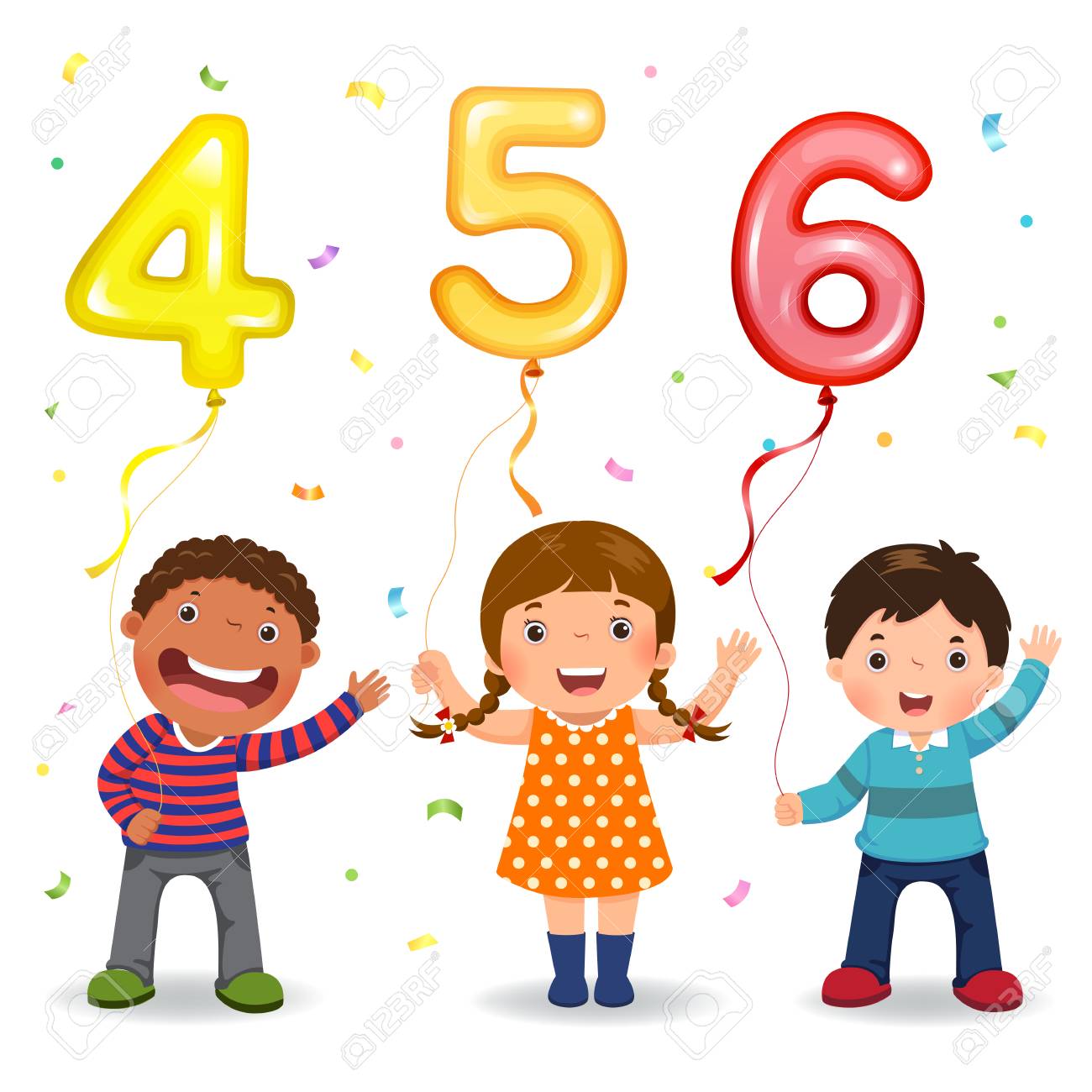 Niños De Dibujos Animados Con Globos En Forma De Número 456 Ilustraciones Svg, Vectoriales, Clip Art Vectorizado Libre De Derechos. Image 93201384. Niños De Dibujos Animados Con Globos En Forma De Número 456 Ilustraciones Svg, Vectoriales, Clip Art Vectorizado Libre De Derechos. Image 93201384.