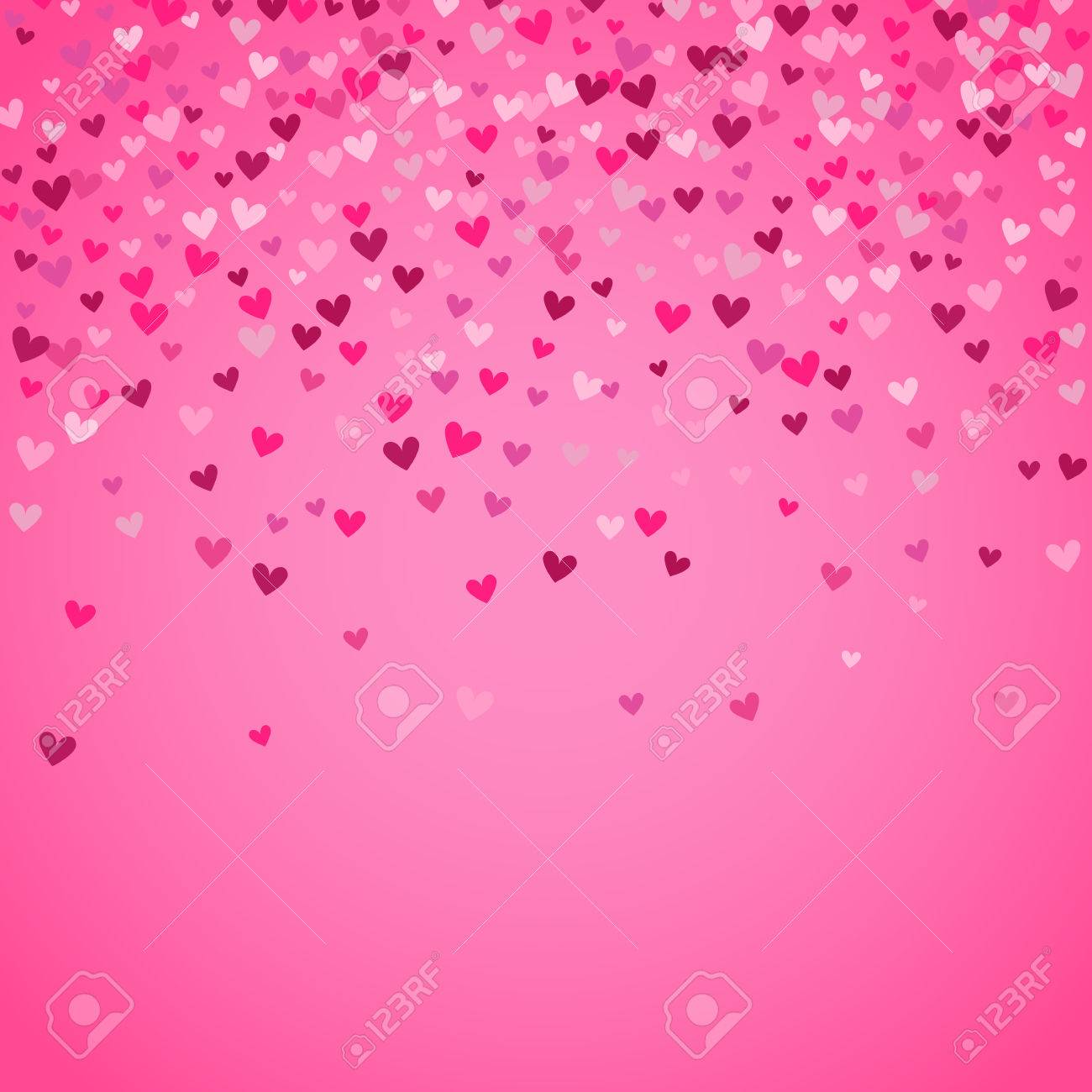 romantic pink heart background vector illustration for holiday pink heart picture