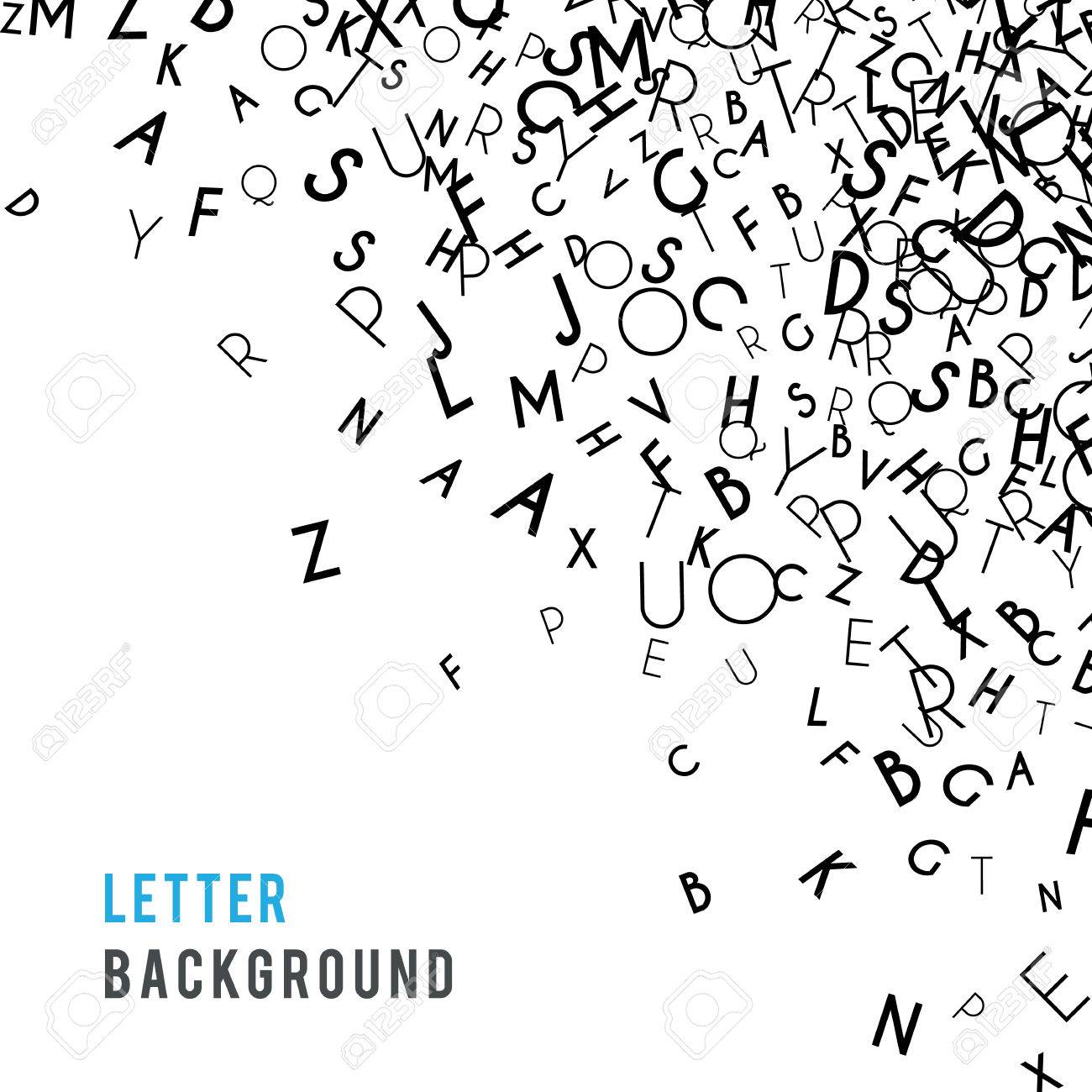letters abstract background composition international day of letter world