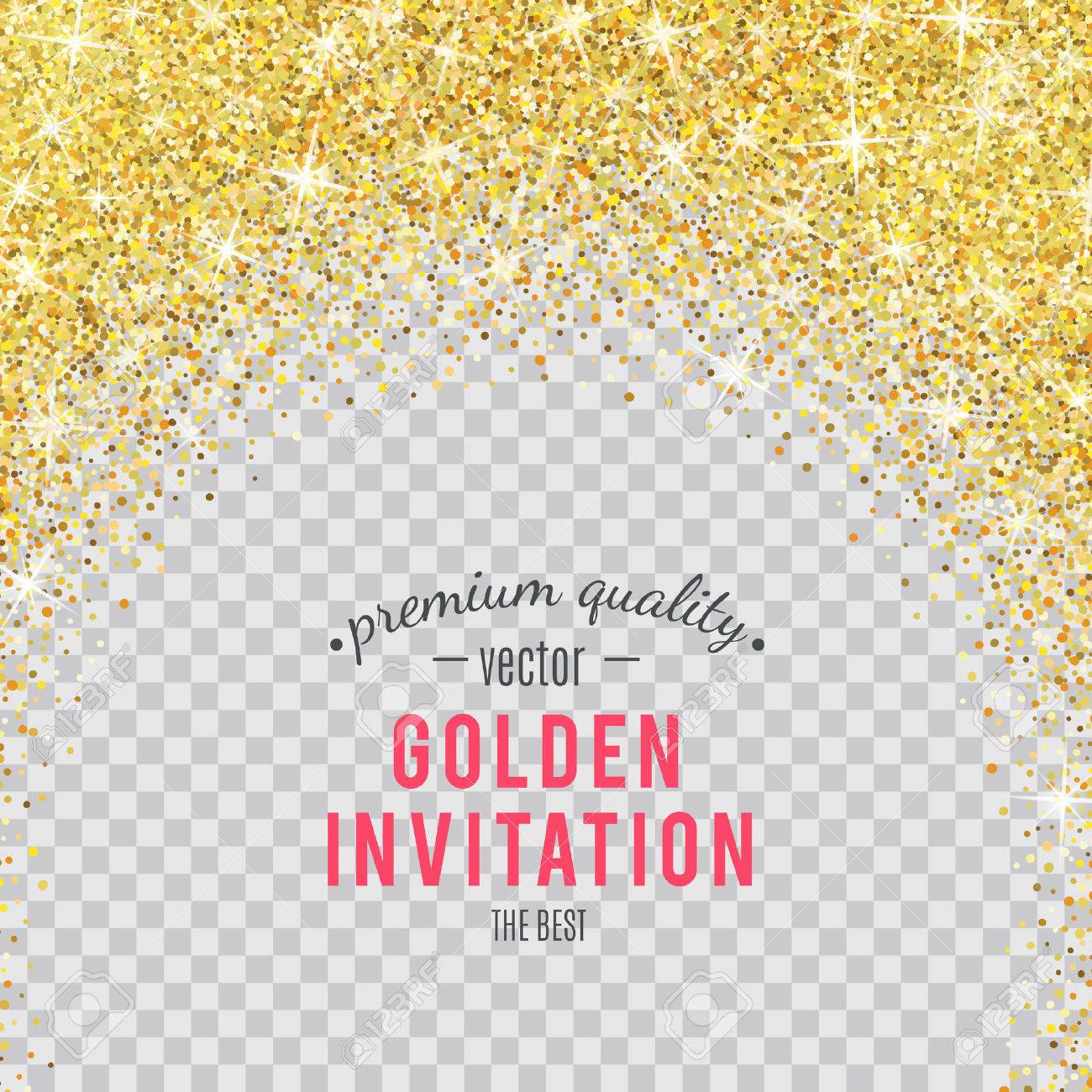 Gold glitter texture isolated on transparent background. - 53983251 Gold glitter texture isolated on transparent background. - 53983251