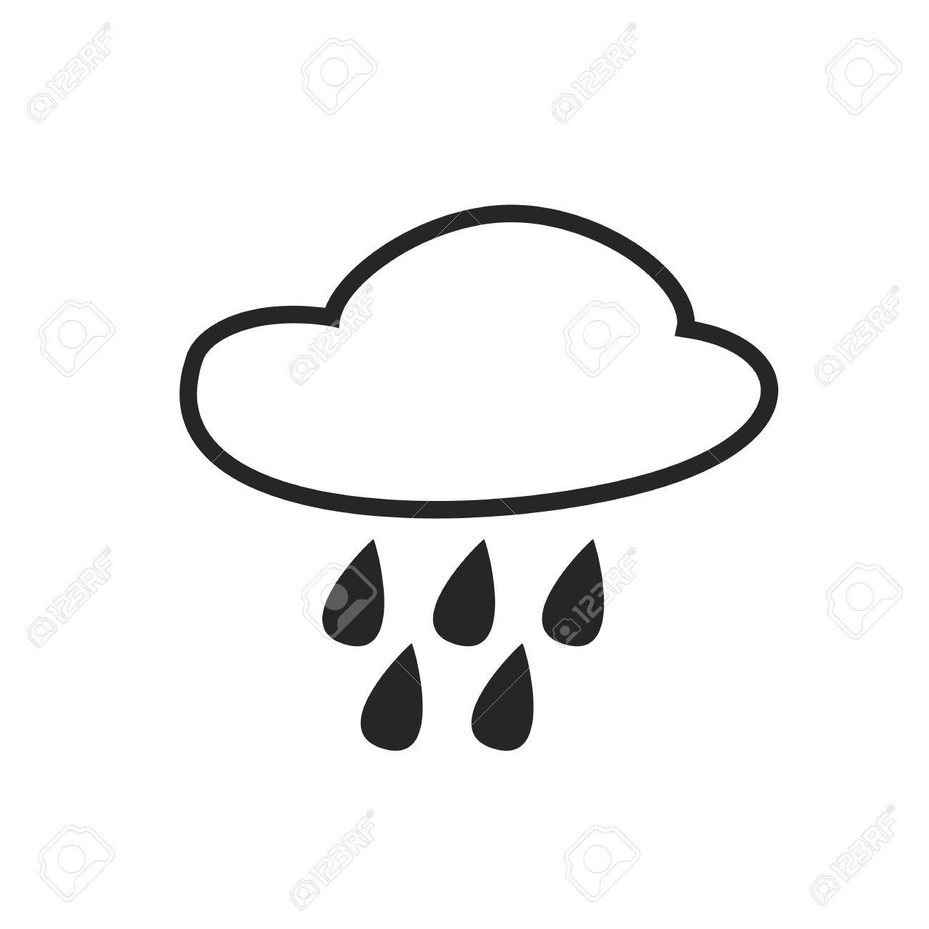 断続的な雨あられ霧雨シャワー天気予報のアイコン編集可能な要素創造的なアイテムですフラットなデザインのグラフィック一連の様々 なシンボルと気候の標識の一部変更診断しますベクトル