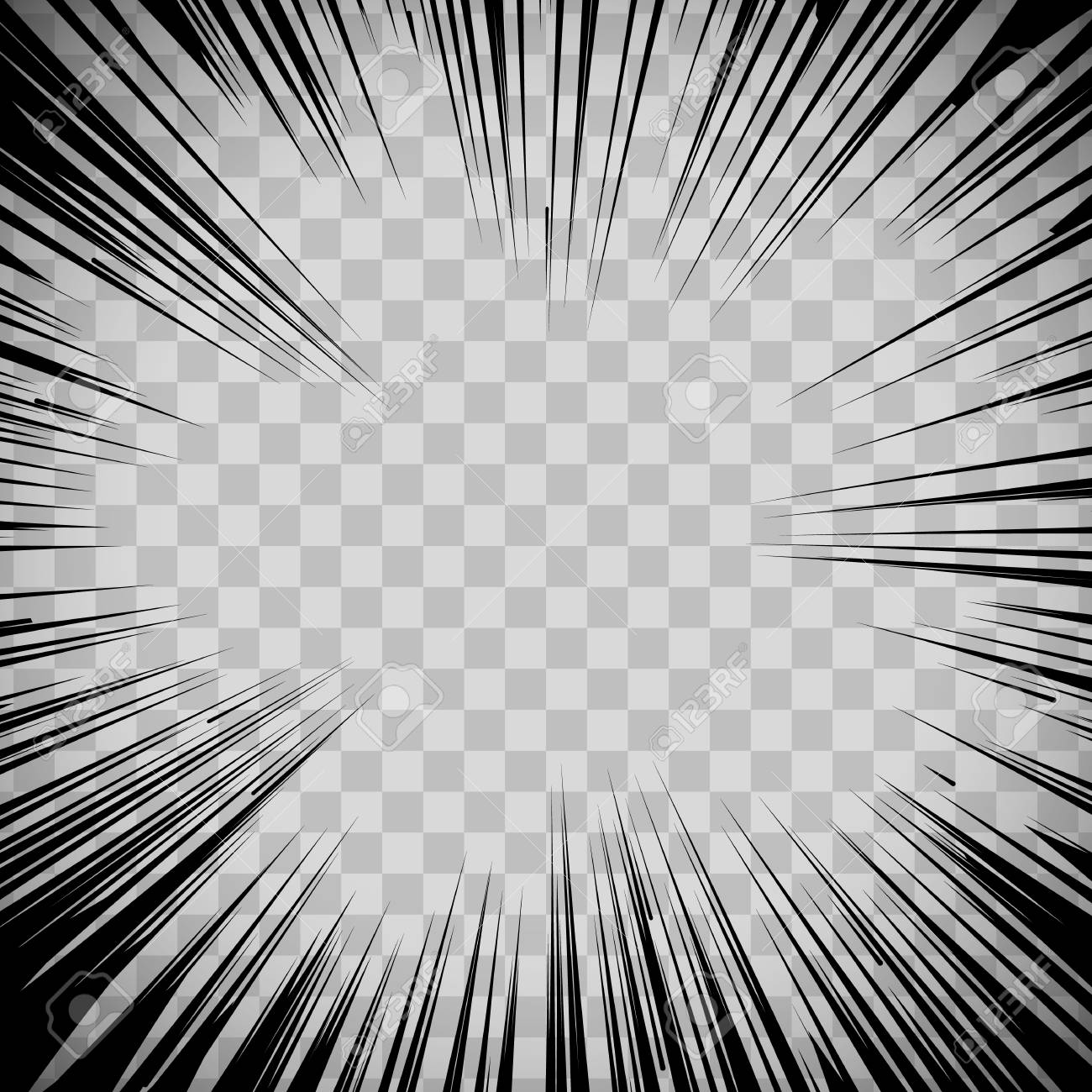 透明な背景に抽象的な漫画フラッシュ爆発半径ライン ベクトル イラスト スーパー ヒーロー デザイン 明るいブラック ライト ストリップ バースト フラッシュ光線の輝きが爆発 漫画の漫画のヒーローの戦い印刷 のイラスト素材 ベクタ Image 6169