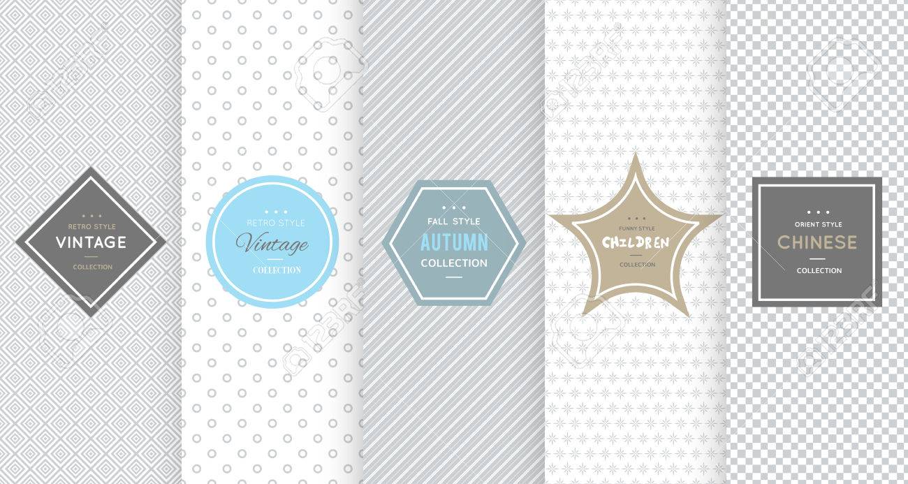 Light grey seamless pattern background. Vector illustration for elegant design. Abstract geometric frame. Stylish decorative label set. Fashion universal background. - 67875301 Light grey seamless pattern background. Vector illustration for elegant design. Abstract geometric frame. Stylish decorative label set. Fashion universal background. - 67875301