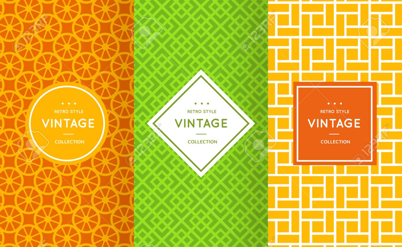 Bright retro seamless pattern background. Vector illustration for elegant design. Abstract geometric frame. Stylish decorative label set. Pale light color. Monochrome geometric ornament - 67875302 Bright retro seamless pattern background. Vector illustration for elegant design. Abstract geometric frame. Stylish decorative label set. Pale light color. Monochrome geometric ornament - 67875302