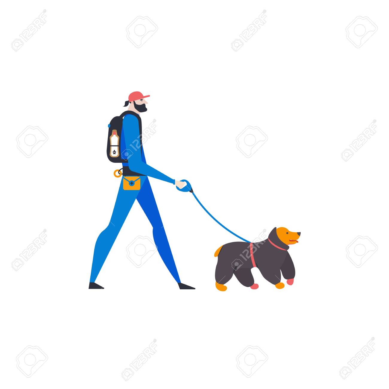 Icon Of English Cocker Spaniel And Personal Dog Walker A Man With Pet Vector Royalty Free Cliparts Vectors And Stock Illustration Image Icon Of English Cocker Spaniel And Personal Dog Walker A Man With Pet Vector Royalty Free Cliparts Vectors And Stock Illustration Image