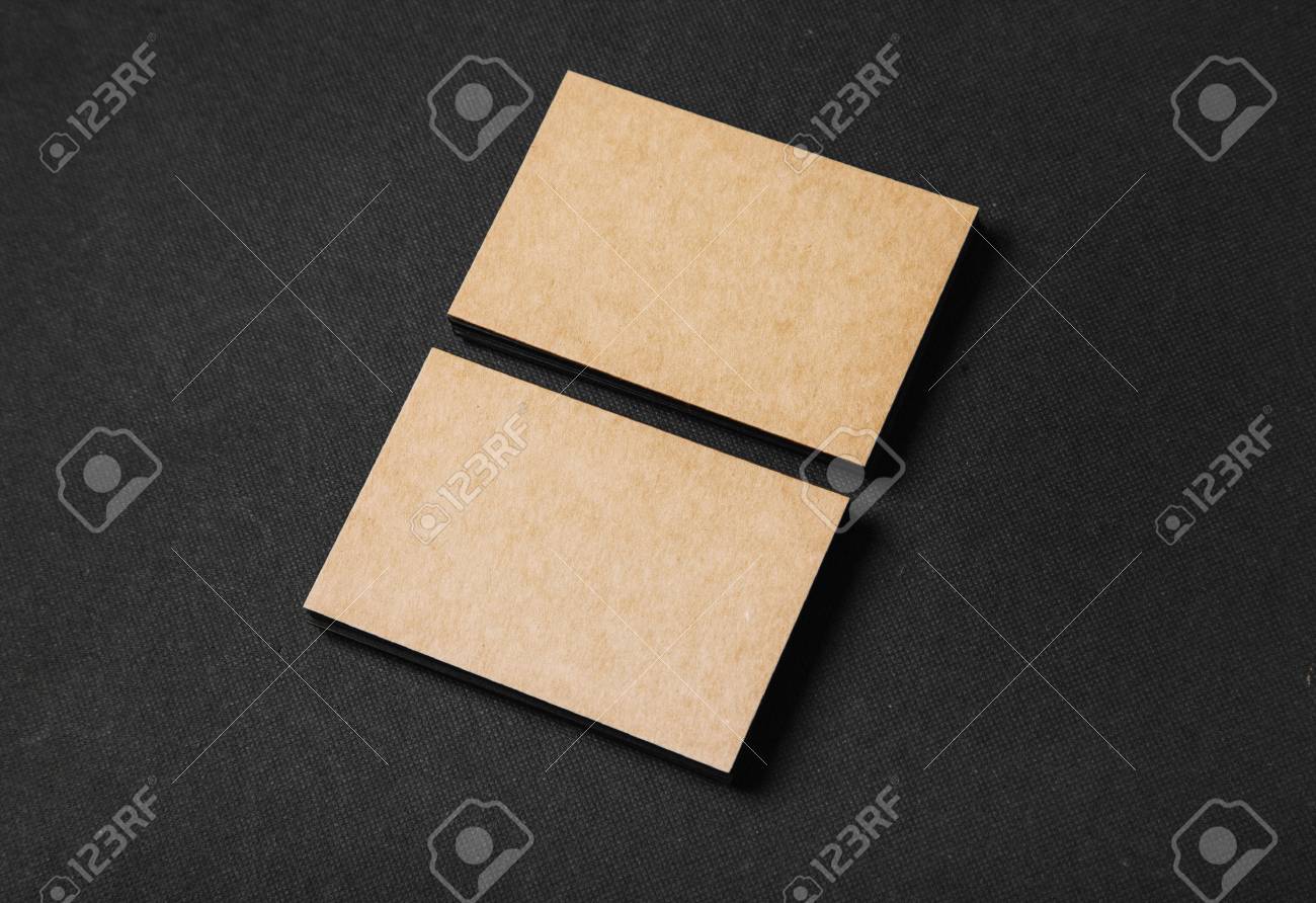 photo of two stack of blank craft business cards on textile background horizontal stock photo - Craft Business Cards photo of two stack of blank craft business cards on textile background horizontal stock photo - Craft Business Cards