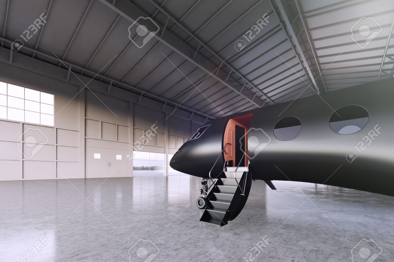 Photo Of Black Matte Luxury Generic Design Private Jet Parking Stock Photo Picture And Royalty Free Image Image 57397788