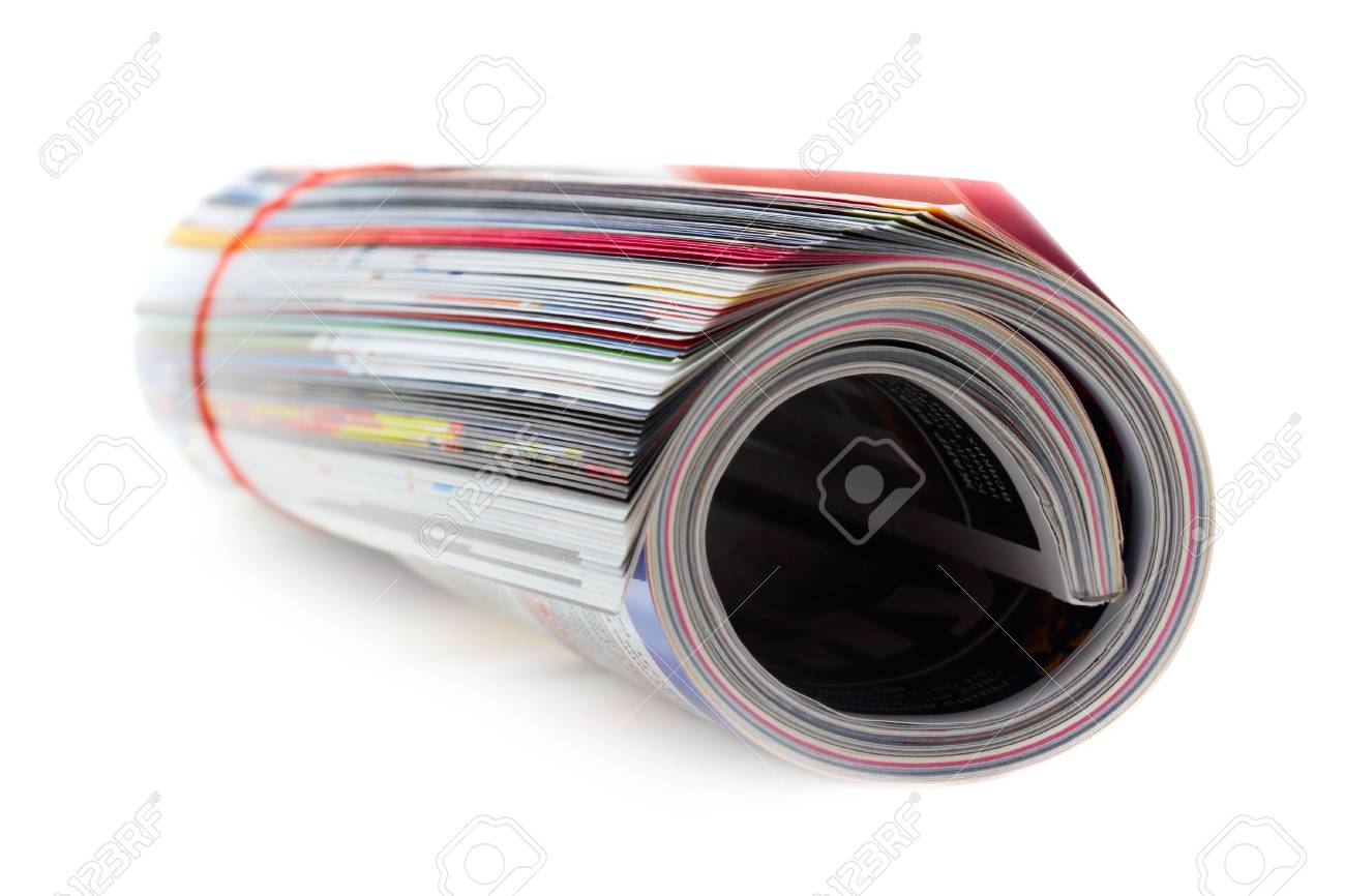 shot of the magazine roll (Shallow DOF) on a white background with pretty shadow - 784766 shot of the magazine roll (Shallow DOF) on a white background with pretty shadow - 784766