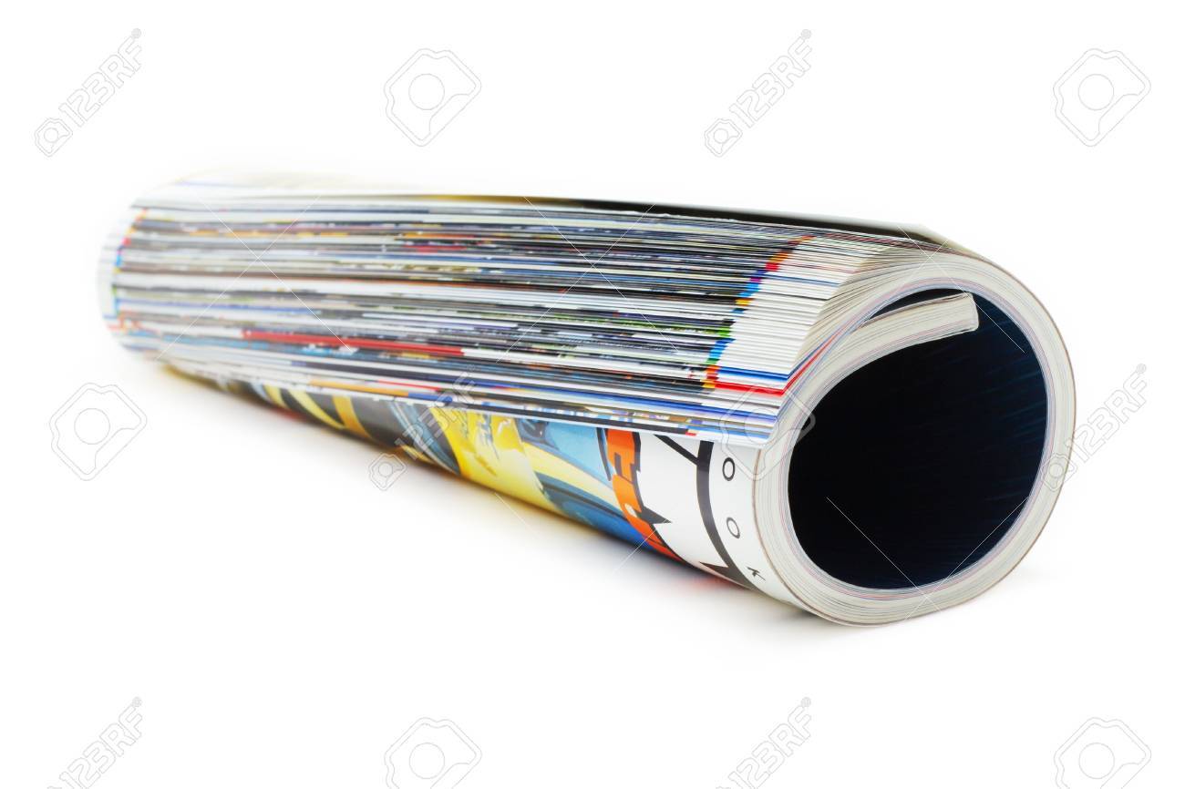 shot of the magazine roll (Shallow DOF) on a white background with pretty shadow - 819858 shot of the magazine roll (Shallow DOF) on a white background with pretty shadow - 819858