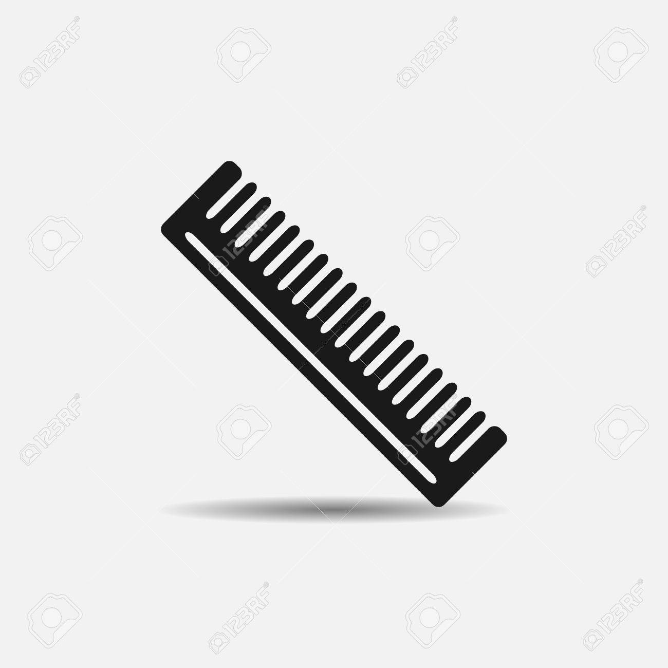 white barber comb