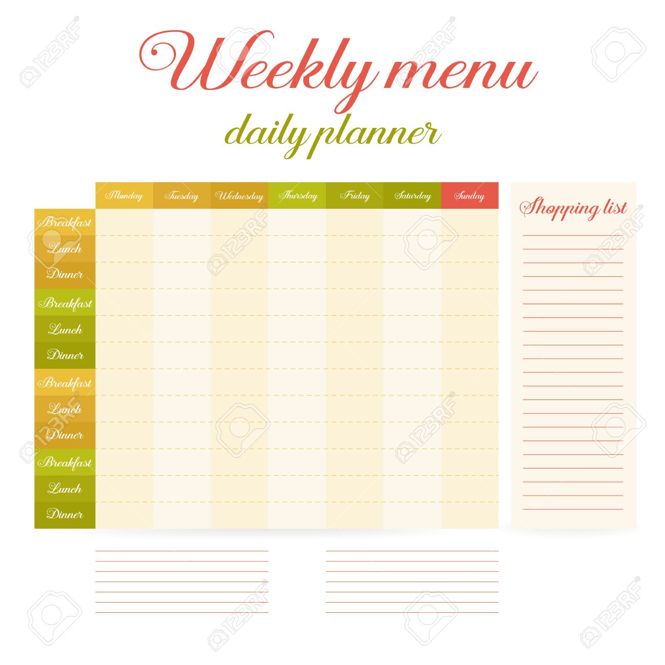 eating calendar