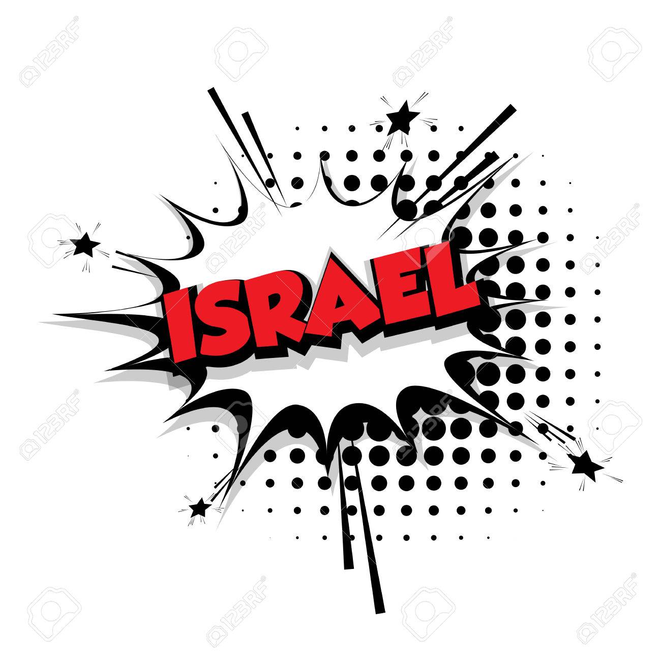Lettering Israel Comic Text Sound Effects Pop Art Vector Sound Bubble Speech Phrase Cartoon Text Cartoon Balloon Expression Sounds Illustration Comic Text Background Template Comics Book Balloon Royalty Free Cliparts Vectors And