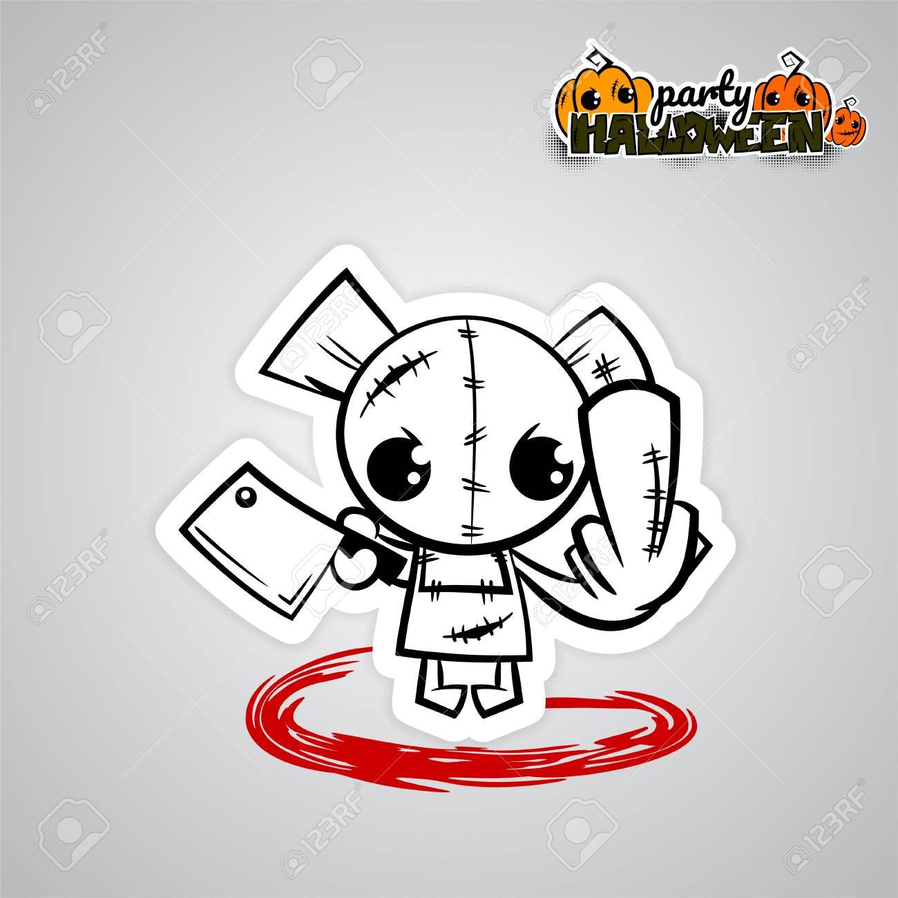 ハロウィーン悪 Bearvoodoo 人形ポップ アート コミック の写真素材 画像素材 Image 84164947