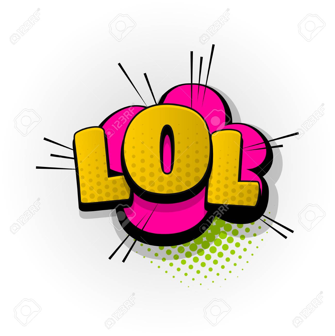 lol laugh hand drawn pictures effects template comics speech
