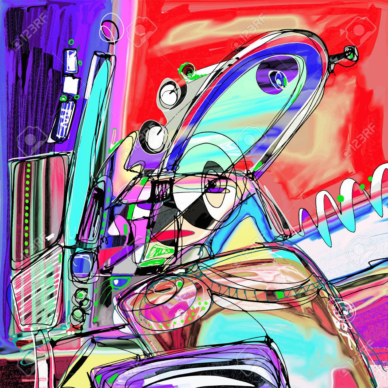 original illustration of abstract art digital painting, vector illustration - 61772149 original illustration of abstract art digital painting, vector illustration - 61772149