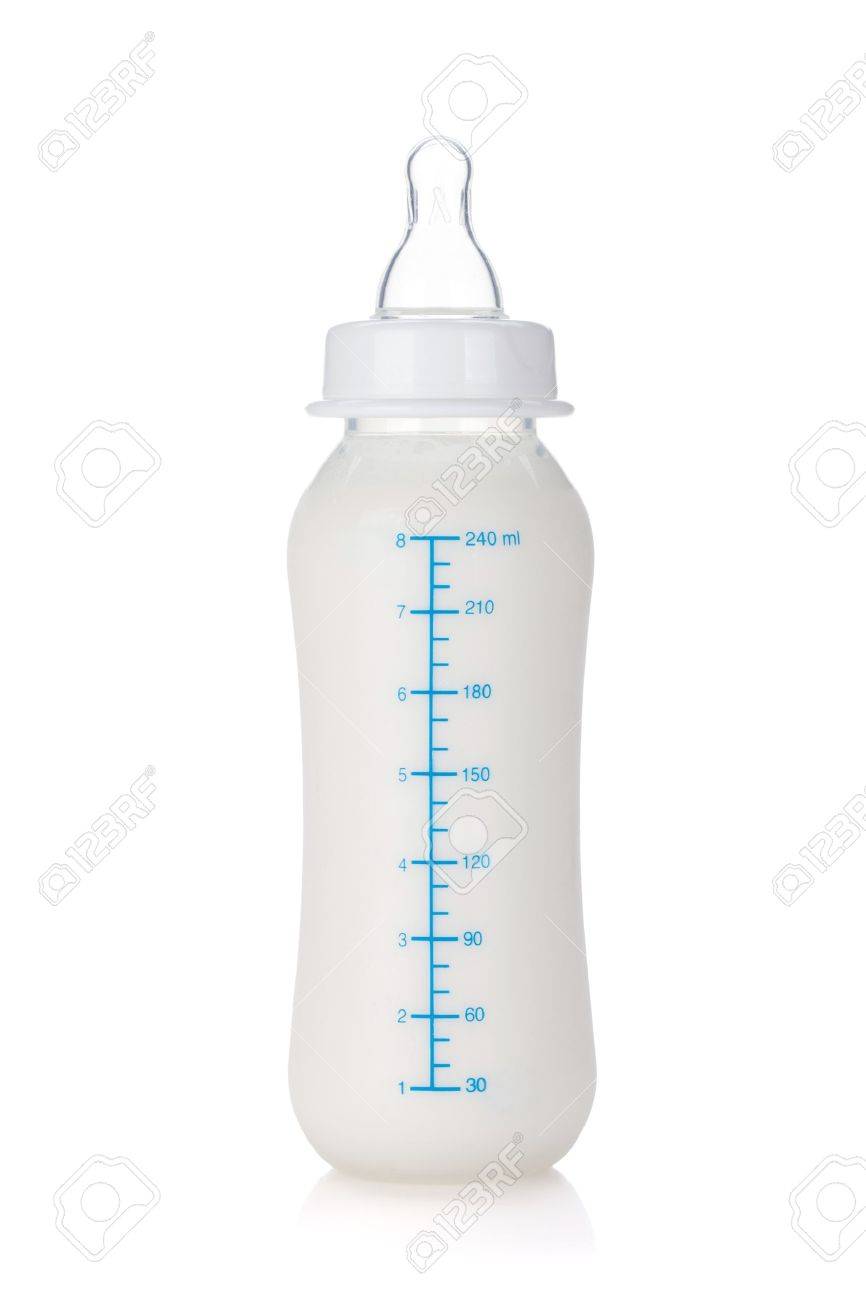 Babyflasche Mit Milch Fur Jungen Isoliert Auf Weissem Hintergrund Lizenzfreie Fotos Bilder Und Stock Fotografie Image 18199006
