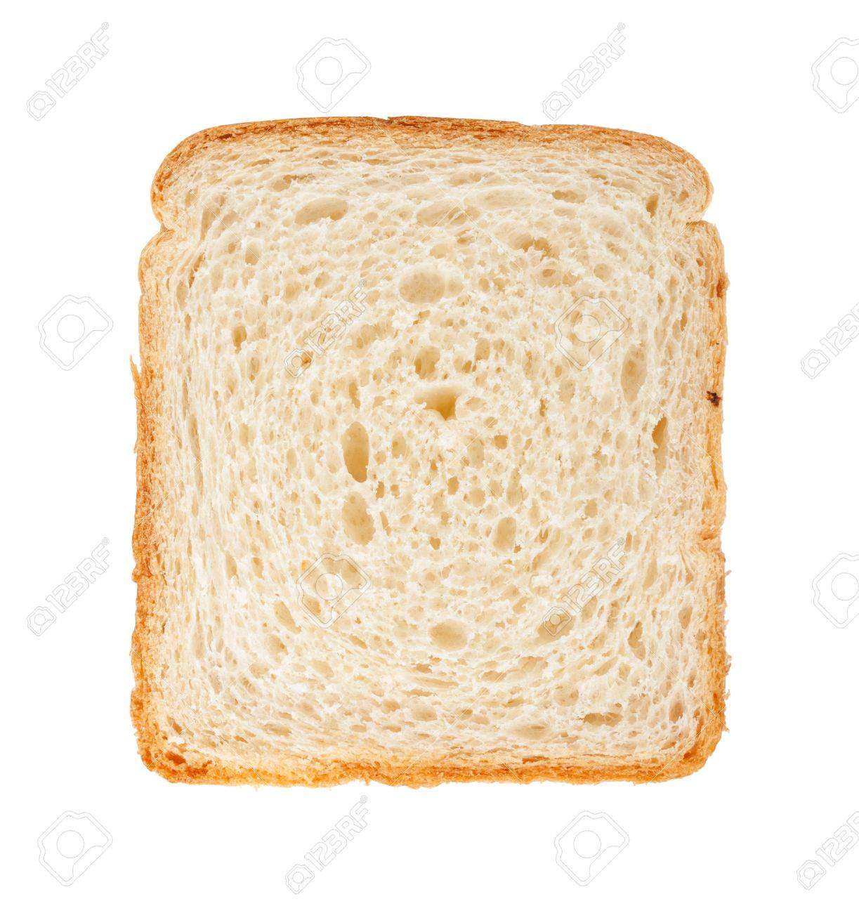 White Bread Slice Isolated On White Background Stock Photo Picture