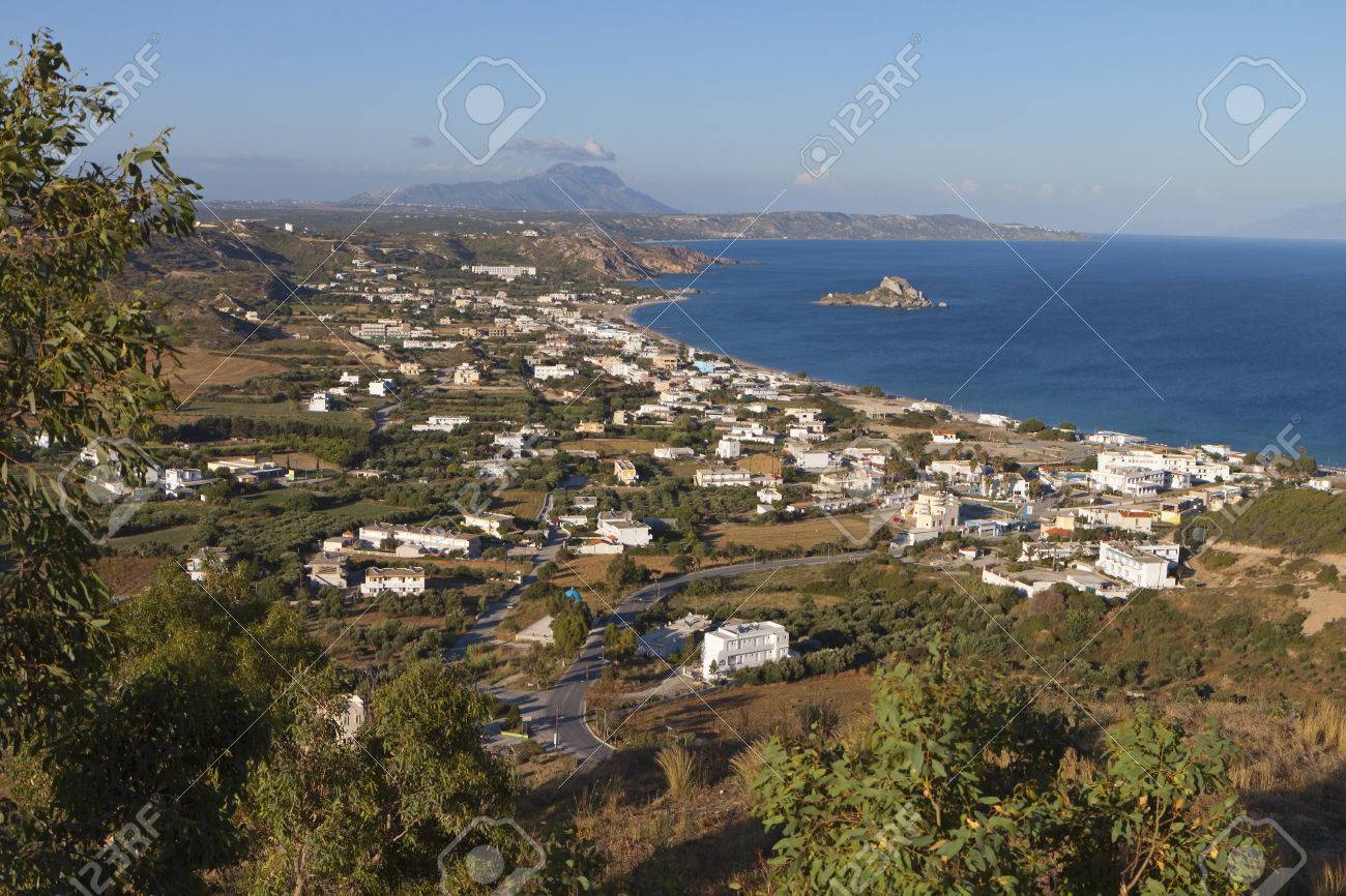 ギリシャのコス島でケファロス湾の景色 の写真素材 画像素材 Image