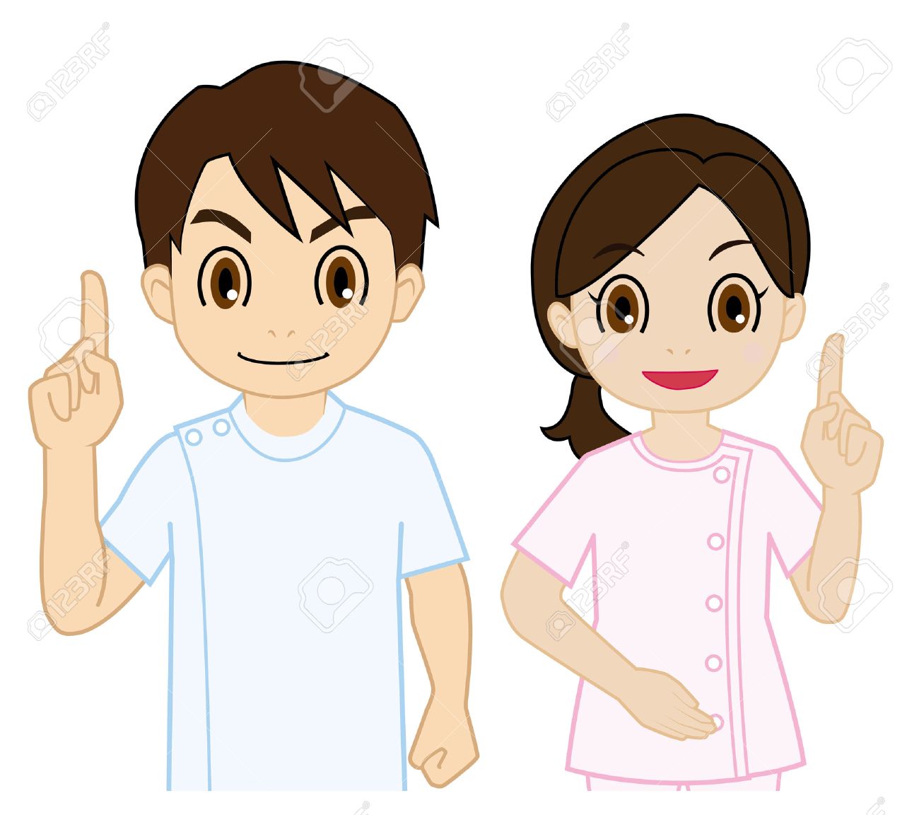 Carrosserie Therapeute De Lever Le Doigt Clip Art Libres De Droits Vecteurs Et Illustration Image