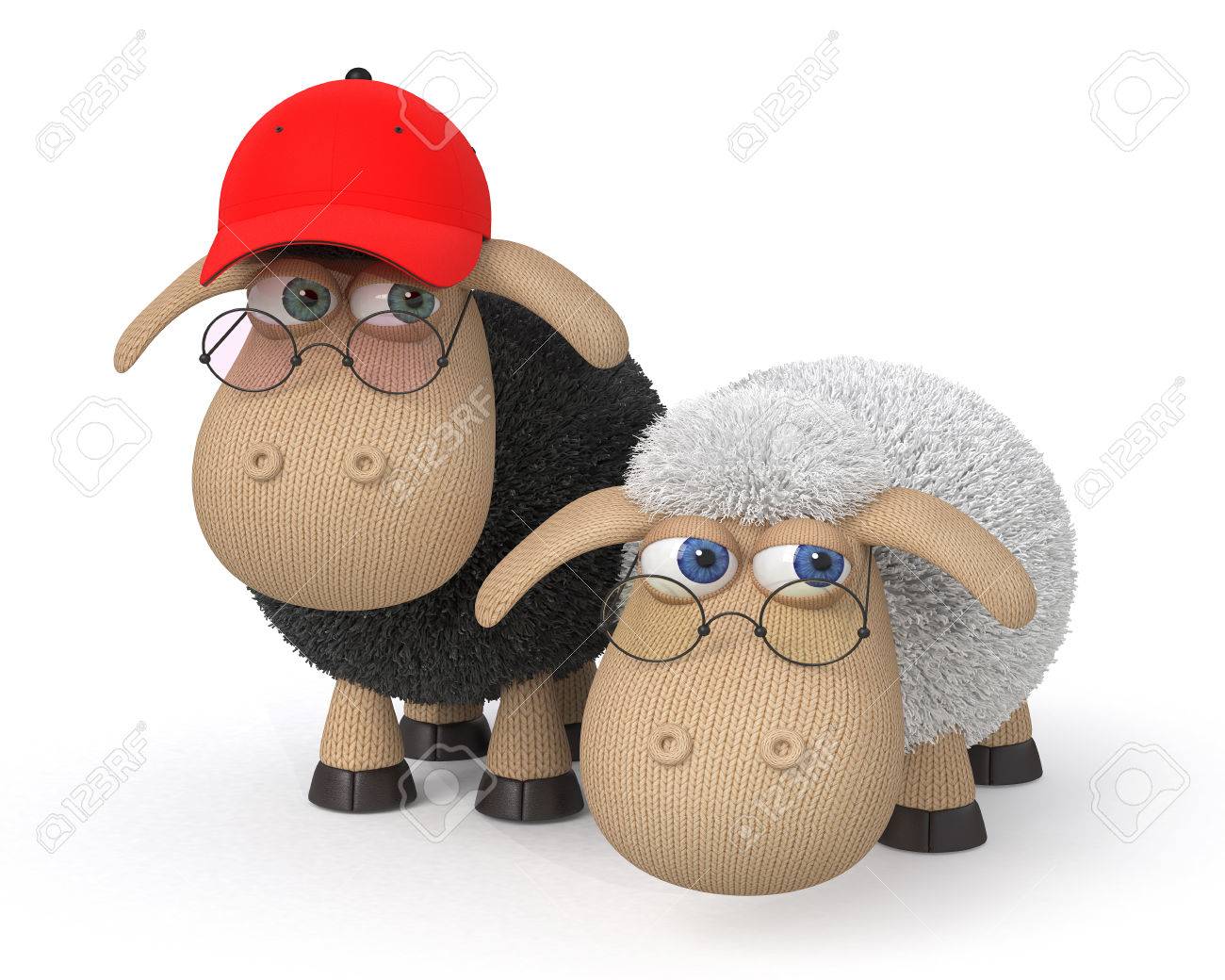 sheep with glasses