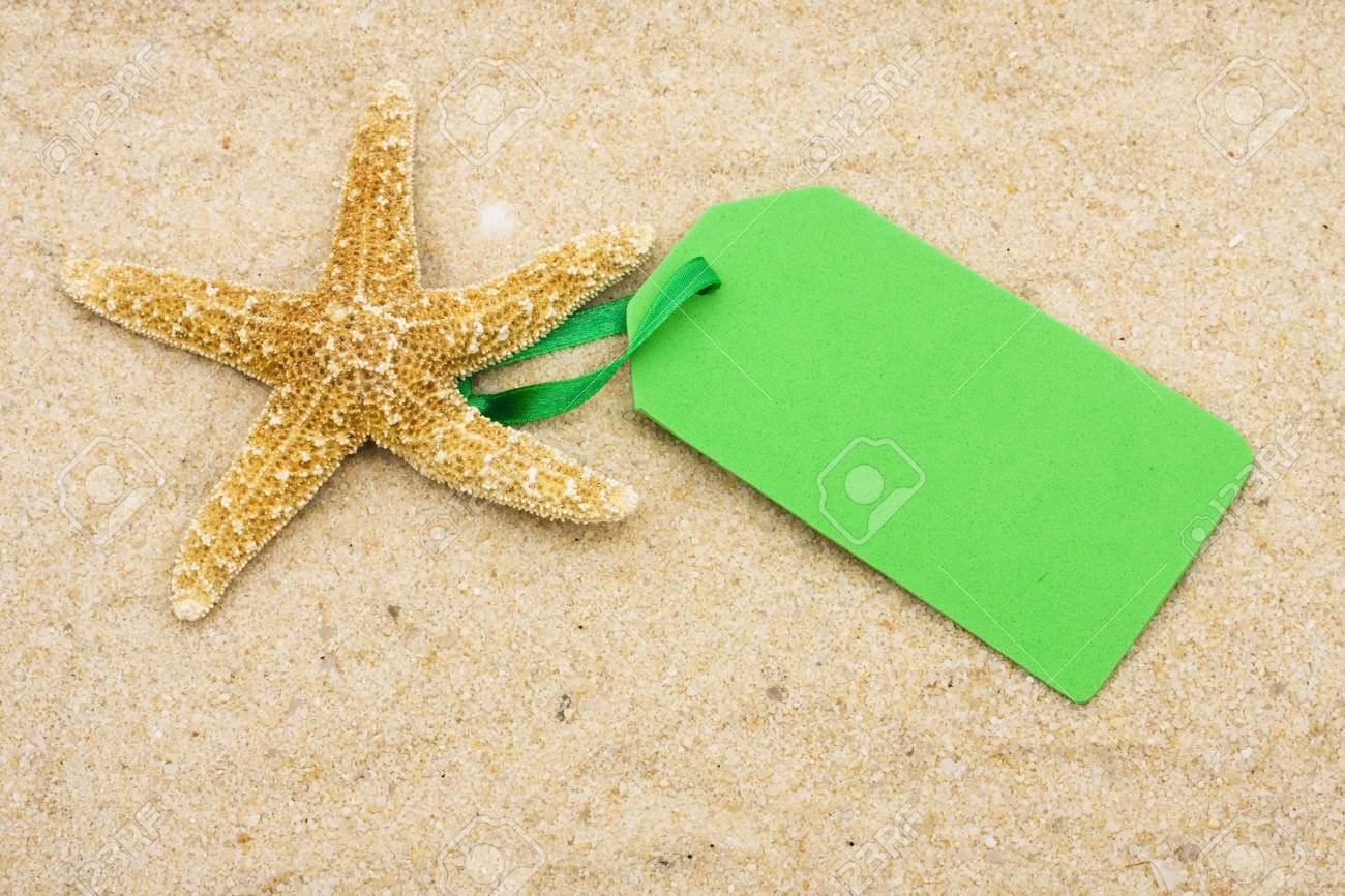 Sand For Sale >> Starfish With Blank Tag On Sand Vacation Sale Sand For Sale >> Starfish With Blank Tag On Sand Vacation Sale