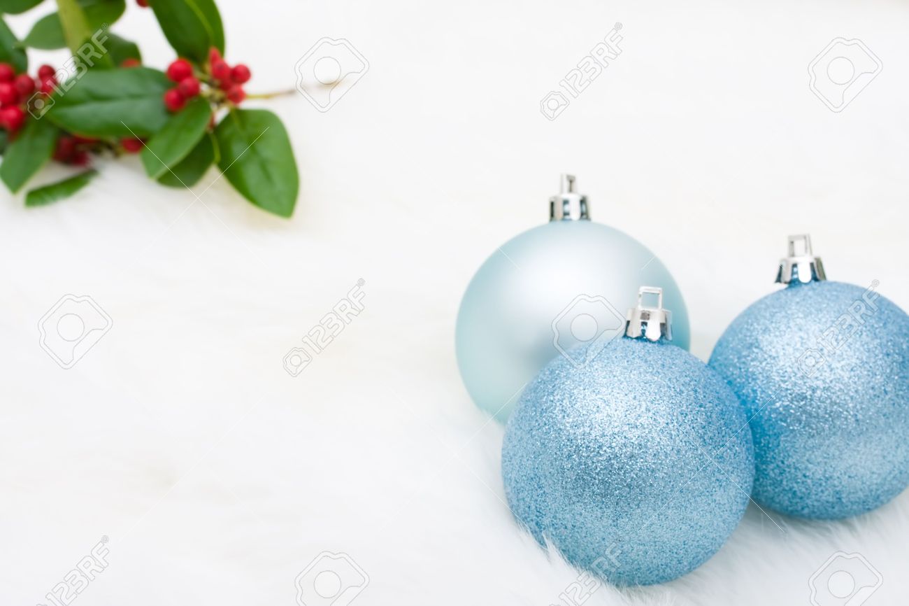 blue glass christmas ball
