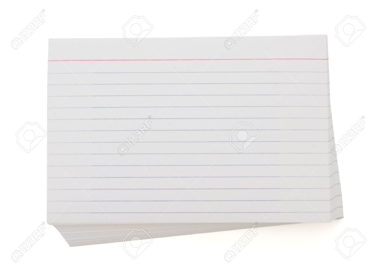 blank index cards
