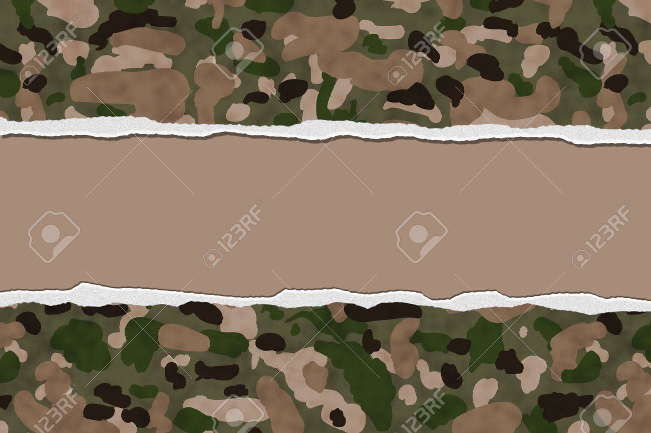 camouflage torn background for your message or invitation with