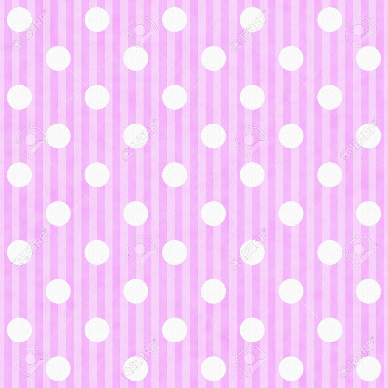 pink and white polka dot and stripes fabric background that is stripes and polka dots